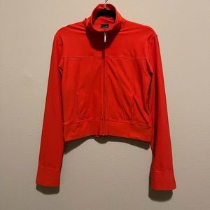 Orange Nike Dri Fit Jacket- Size S (4/6)